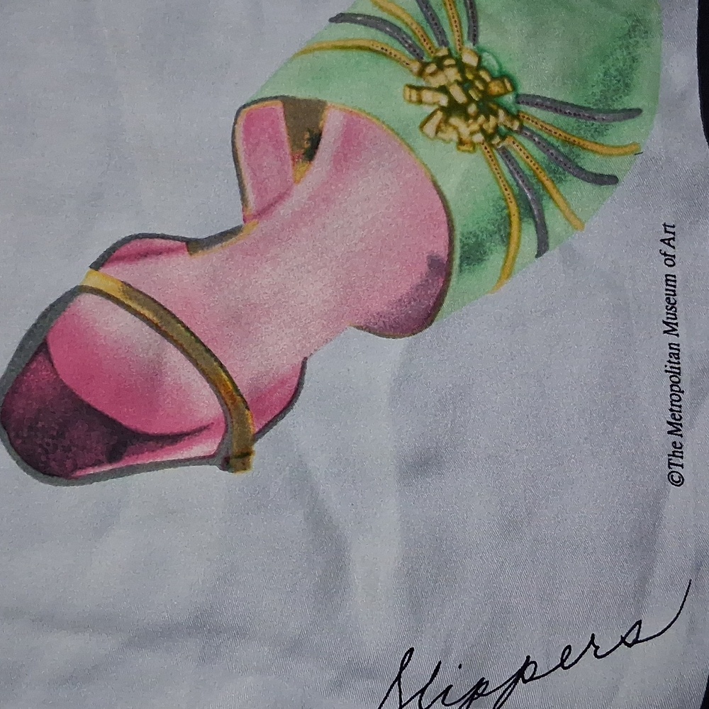 Colorful Shoe Print Scarf- Metropolitan Museum - Picture 2 of 3